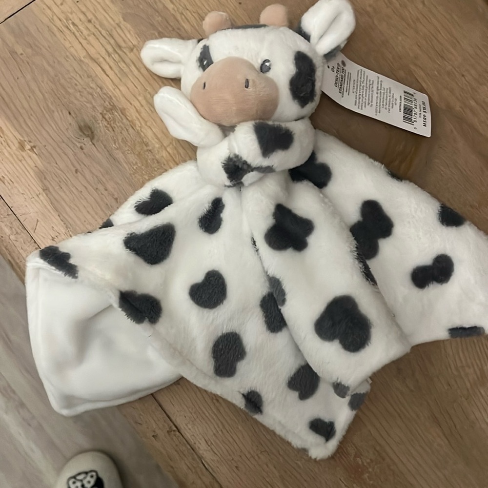 Carter’s Cow Baby Lovey Security Blanket NWT Polka Dot - Picture 2 of 11